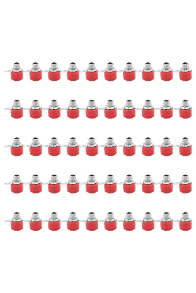 Choice5 50PCS Red Female 50Pcs 4mm Banana Sket Binding Post Test Connector Ki...