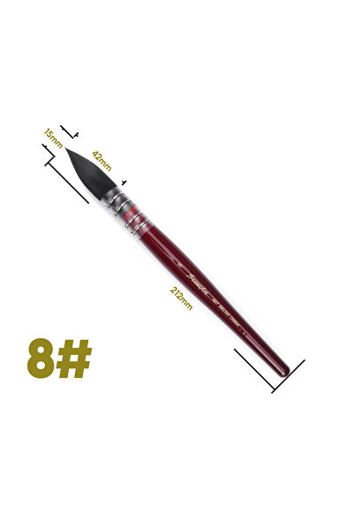 Choice6 فرشاة رسم يدوية احترافية رقم 8، قلم فرشاة ألوان مائية للرسم بالألوان ...