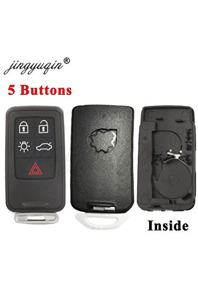 Choice3 5 Buttons Hole jingyuqin 5/6 Buttons Smart Car Key Shell Case Fob For...