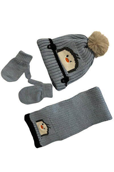 LİNOTTİ 1-3 Years Old Boys' Beanie Hat, Scarf and Glove Set – Fleece Lined In...