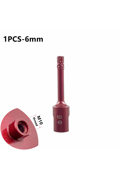 Choice24 6mm M10 thread vacuum brazing dry diamond drill bit, ceramic tile ho...