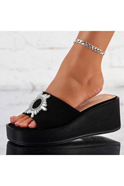 Zaira Women's Platform Slipper Lyanna Black #10230 - 38