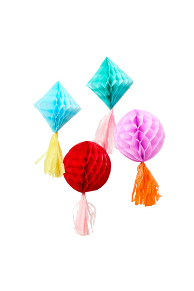 Hootyballoo مجموعة برايت بانكيت تاسل هاني كومبس 4 قطع