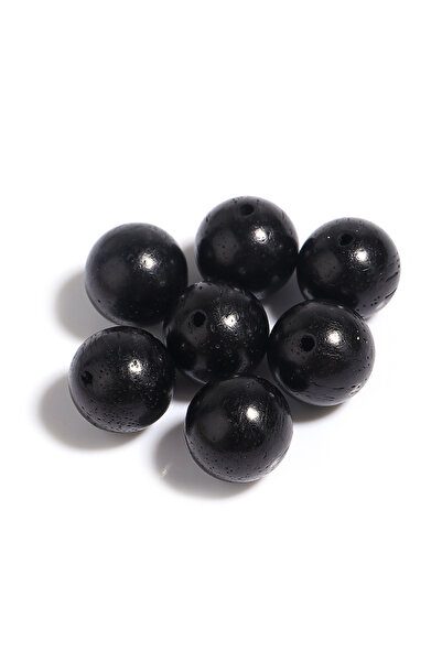 Choice1 خرز فاصل خشبي أسود 12 مم (30 قطعة) 6/8/10/12/15 مم، كرات مستديرة، خرز...