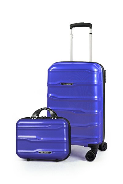 POLO&SKY Azra Model Çivit PP Polipropilen Kırılmaz 2'li Kabin Boy + Makyaj Va...