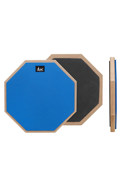 Choice7 12in blue SLADE 8 Inch 12 Inch Drum Practice Pad Wooden Dumb Drum Pad...