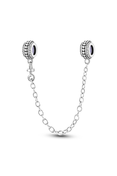 Choice11 KTC653 925 Sterling Silver Safety Chains Clasp Clip Charms Fit Origi...