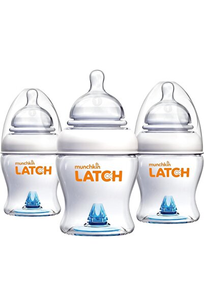 Munchkin Latch 4oz BPA-Free Baby Bottle 3 Pack Anti-Colic Infant Feeding Bott...