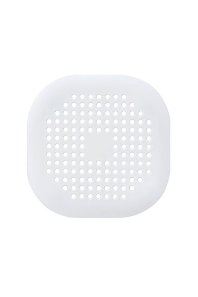 Choice4 قطعة واحدة من السيليكون الأبيض مع لاصق شفط لتصريف المياه في الحمام، غ...