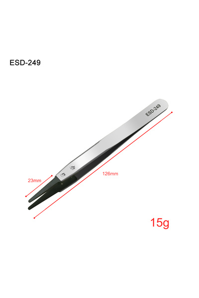 choice2 esd-249 LEFAVOR Anti-Static plastic Tweezers Stainless Steel Industri...