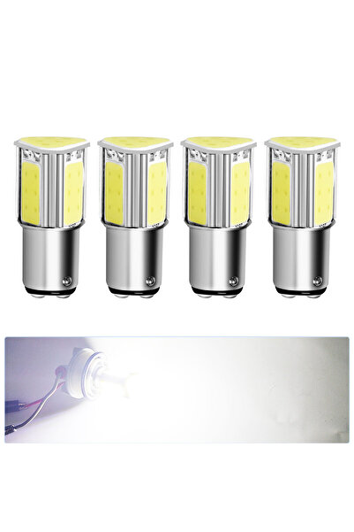Choice1 4PCS BAY15D White 4PCS BA15S BAY15D LED Car Brake Reverse Light Bulbs...