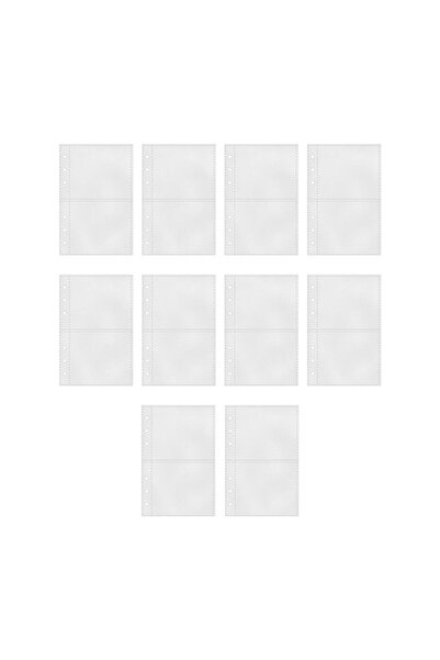 Choice3 Frosted 2 grids 10pcs A6 Planner Inserts, transparent A6 binder repla...