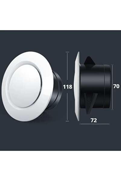 choice2 75MM 75/100/125/150mm Exhaust Hood ABS Air Vent Extract Valve Grille ...