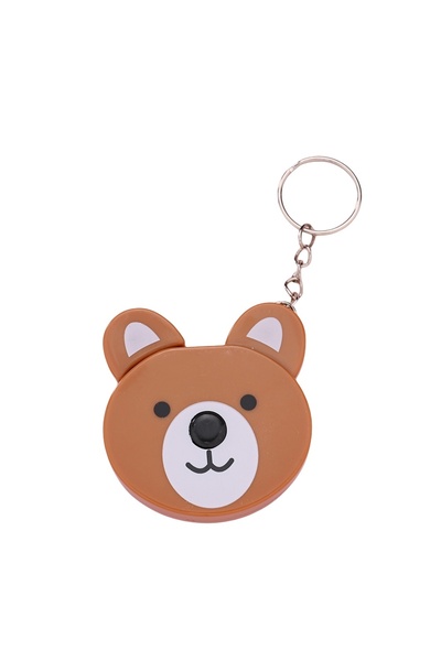 choice2 شريط قياس ناعم قابل للسحب مزدوج المقياس، مزود سلسلة مفاتيح على شكل حي...