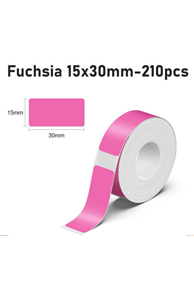 Choice6 ملصقات ماركلايف P15 بلون الفوشيا، مقاس 15×30 مم، شريط لاصق حراري، ورق...