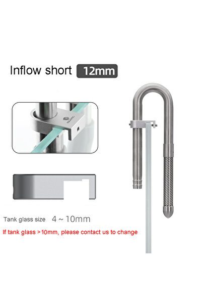 Choice3 مدخل قصير 12 بوصة من الفولاذ المقاوم للصدأ لمرشح سطح الماء الصغير من ...