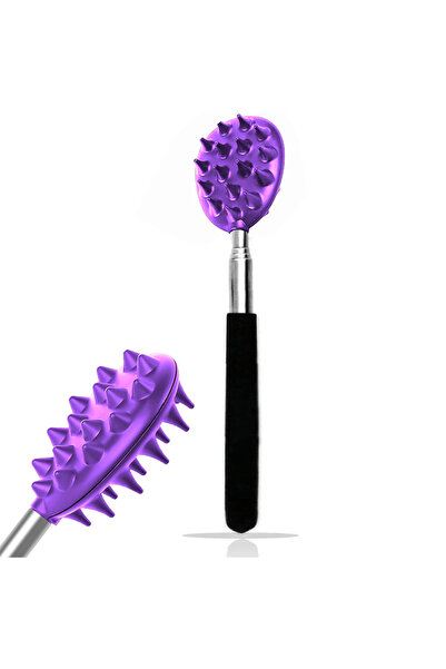 Choice3 دوتريو بنفسجي [مُحَكِّكة ظهر محمولة ومتينة] قطعة واحدة من مُحَكِّكة ا...