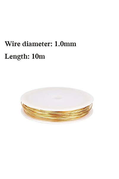 Choice12 لفة واحدة من سلك نحاسي للحرف اليدوية، قطر 1.0 مم، طول 10 أمتار، طول ...