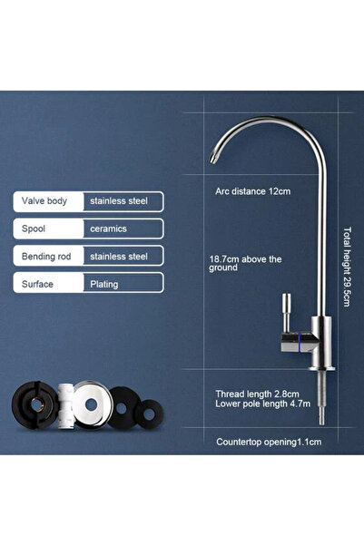 choice2 style 2 Water Purifier Faucet, Lead-Free Filtered Faucet Fits Reverse...