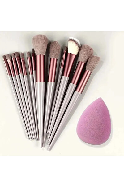 Choice7 مجموعة فرش مكياج مكونة من 13 قطعة، لونها بني بيضاوي، ناعمة ورقيقة، اح...