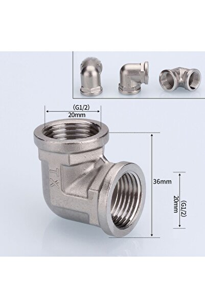 Choice3 6 1/2" 3/4" BSP Female Male Thread Tee Type Reducing Stainless steel ...
