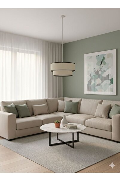 Emg DesiGn Kumaş Başlık 2 Katlı Pasta Avize Yatak Odası Çocuk Odası