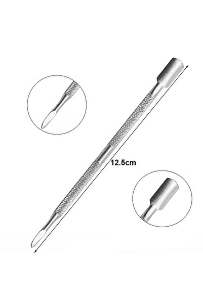 choice2 TJQ 1/5/10pcs Double-ended Stainless Steel Cuticle Pusher Dead Skin P...