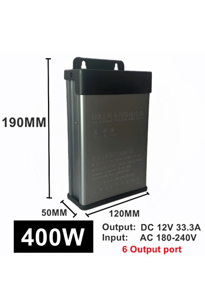 Choice8 مزود طاقة كامل الطاقة 12 فولت 400 واط، مقاوم للمطر، مزود يحافظ على ال...