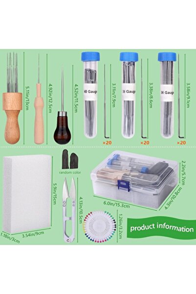 Choice1 set2-70pcs IMZAY Needle Felting Tools Wool Felting Supplies Wooden Ha...