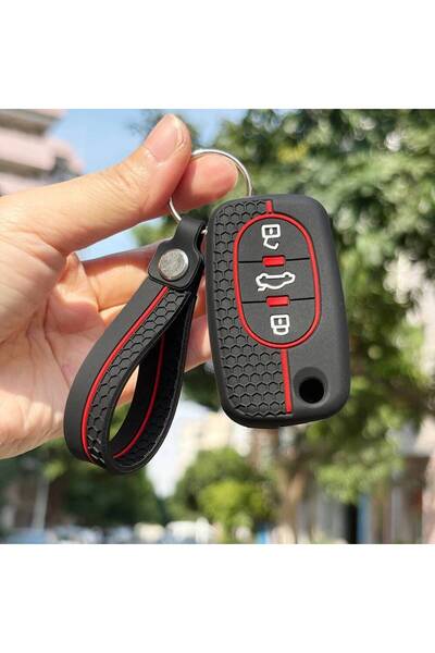 choice2 ReRing 3BT set Silicone Keychain For Audi A1 B6 A6 C5 A4 B5 TT 8N A2 ...