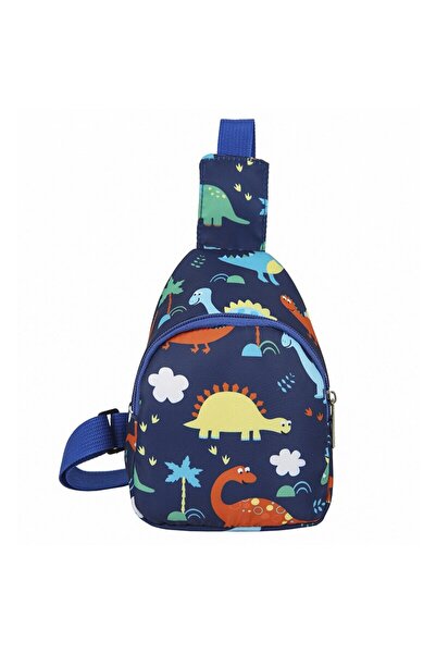 Choice1 حقائب كتف زرقاء لطيفة للأطفال بتصميم ديناصور، مناسبة للفتيات الصغيرات...