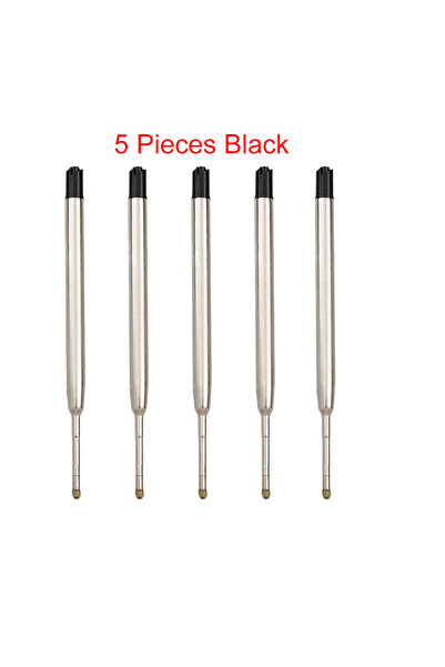 Choice7 5 Piece Black 98mm1.0mm Ballpoint Pen Refills For Parker Pens Medium ...