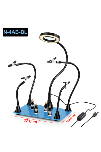 Choice5 DC 5V N-4AB-BL NEWACALOX PCB Fixture Clips Soldering Holder Third Han...