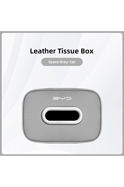 Choice1 علبة مناديل سيارة رمادية اللون، حامل مناديل جلد لمسند ذراع السيارة، ح...