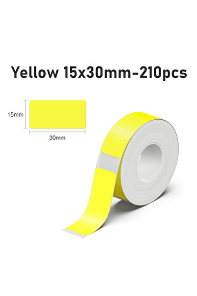 Choice Yellow 15x30mm Marklife P15 Label Stickers Thermal Label Tape Paper Fo...