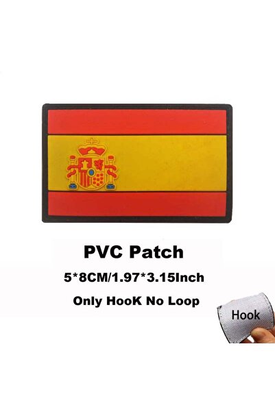 Choice7 ES-HK54-20 علم إسبانيا، شعار إسبانيا، رقعة قماشية مطرزة، رقعة معنوية ...