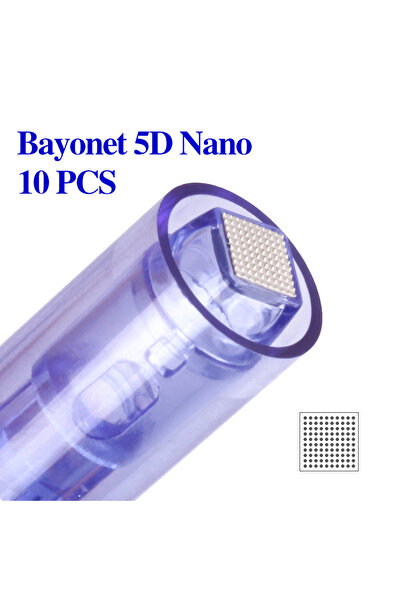 Choice15 10 قطع إبر خرطوشية نانو 5D بفتحة بايونيت لجهاز A6 Dr Pen Microneedle...