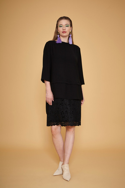 VERDA Lace Detailed Dress