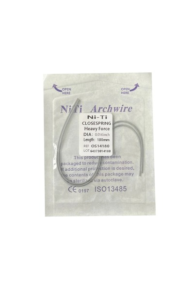 Choice3 زنبرك تقويم أسنان مفتوح الملف من AG بطول 180 مم (0.014 بوصة) مصنوع من...