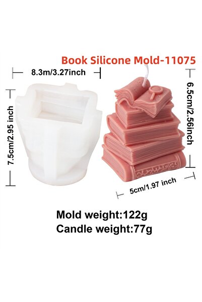 choice2 قالب سيليكون على شكل كتاب 02 قالب سيليكون ثلاثي الأبعاد على شكل كتاب ...