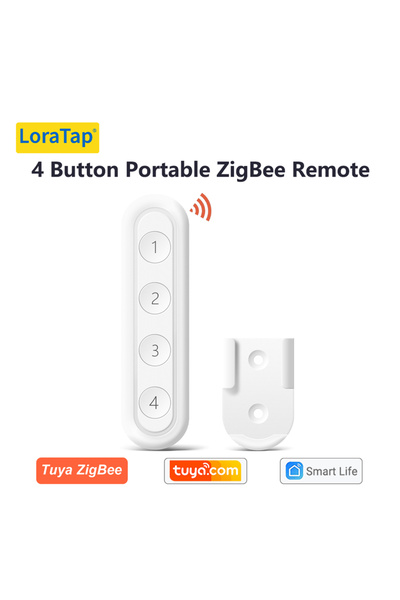 Choice10 جهاز تحكم عن بعد لاسلكي ZigBee 3.0 من نوع LoraTap بأربعة أزرار ضغط، ...