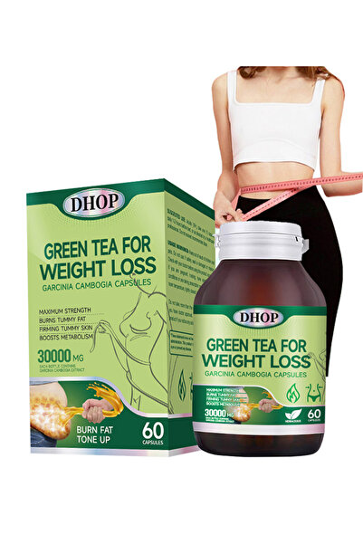 DHOP شاي أخضر للوزن، يعزز عملية الأيض، يساعد على التخلص من السموم، يحرق الدهو...