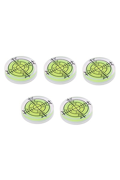 Choice4 5PCS 32mm Spirit-Bubble Level Surface Degree Marking Level Round Meas...