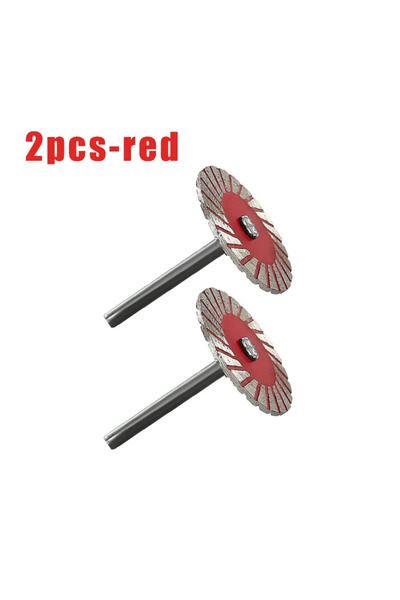 Choice قطعتان من شفرات المنشار الدائرية الماسية الحمراء الصغيرة ذات الرأس الم...