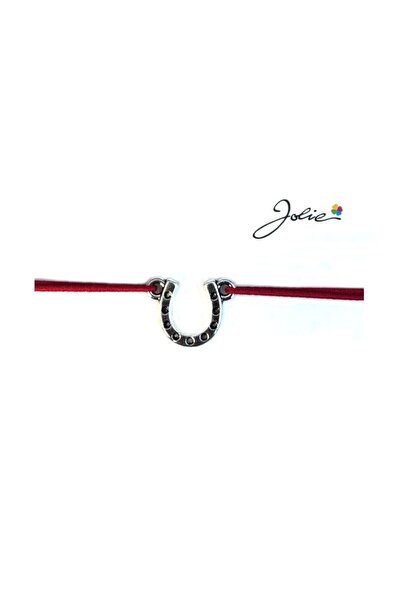 Flippy Βραχιόλι με Μεταλλικό Μενταγιόν, Jolie, Κόκκινο Υφασμάτινο Κορδόνι, Σχ...