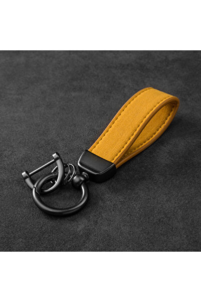 Choice Yellow Multiple Colors Luxury Car Keychain Suede Leather Key Chain Pur...