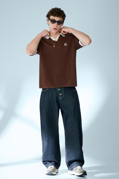 Bershka Kısa kollu baskılı polo yaka