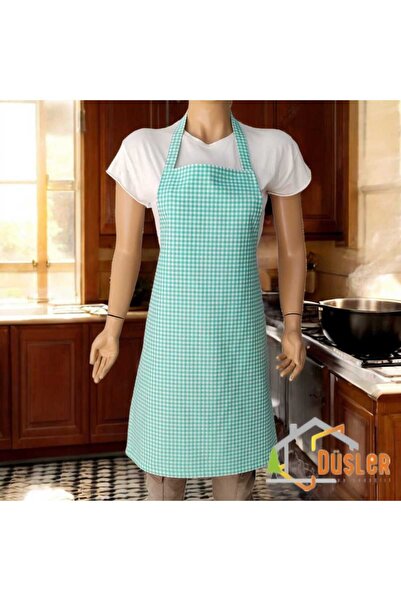 DÜŞLER EV TEKSTİLİ Patterned Adjustable Duck Fabric Chef's Kitchen Apron with...