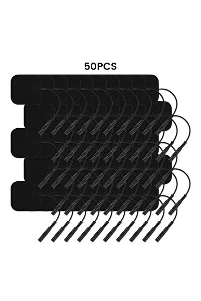 Choice4 ٥٠ قطعة (عبوة من ٢٥ قطعة) من وسادات أقطاب تحفيز العضلات، مقاس ٤×٤ سم ...
