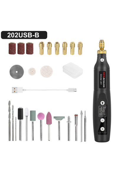 Choice6 قلم نقش لاسلكي صغير قابل لإعادة الشحن من نيوكالوكس، موديل 202USB-B، م...